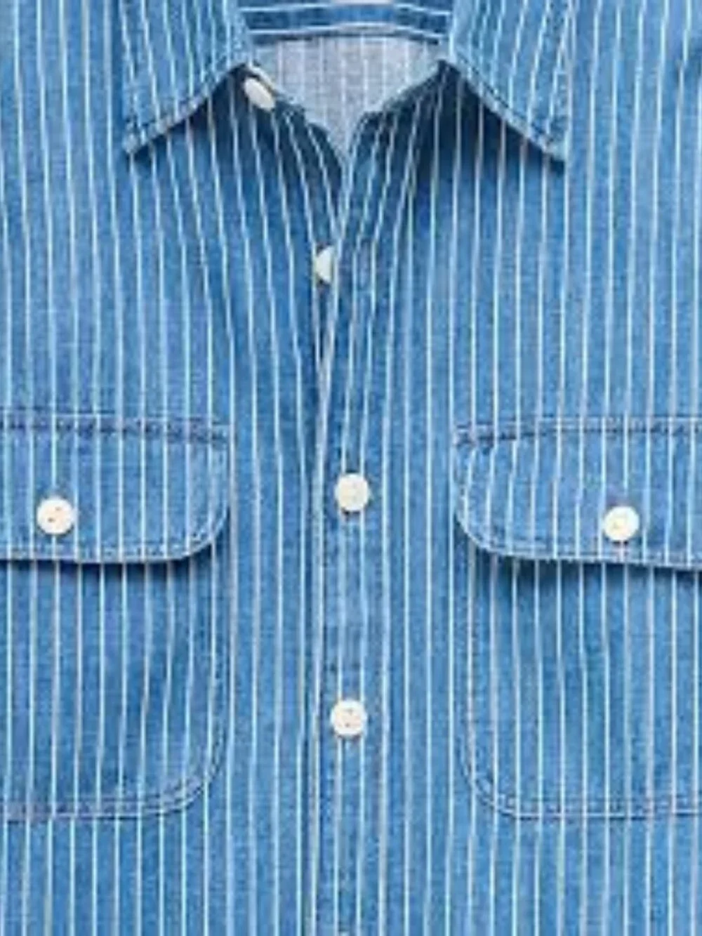 J. Crew Denim Workshirt in Stripe
